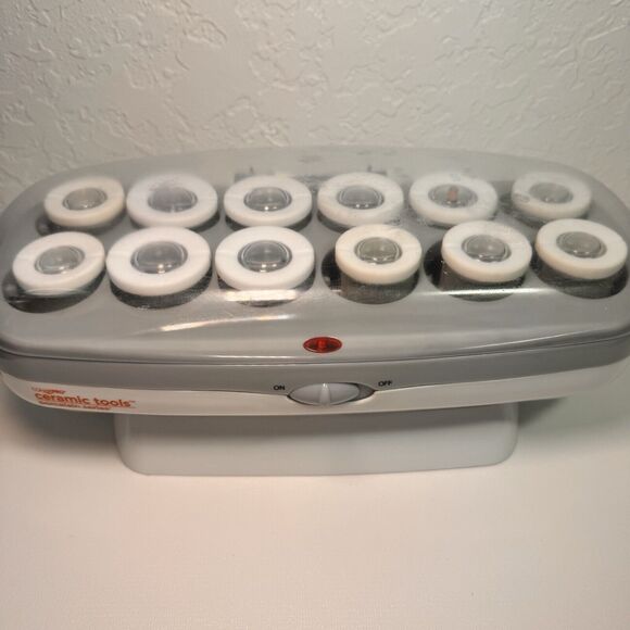 Conair Pro Ceramic Tools Porcelain Series 12 Sponge Roller Hair setter CHV14 - Picture 1 of 11